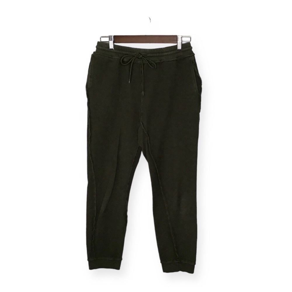 Danielle Guizio Inside Out Jogger in Army Green.